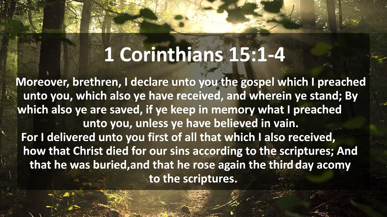 1 Corintians 15 1-4