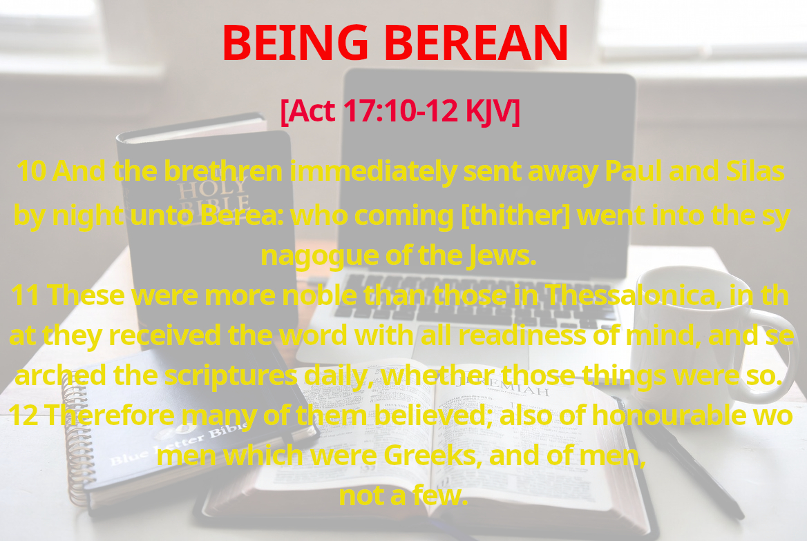 Being Berean